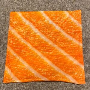 Orange and White Pillow Cover